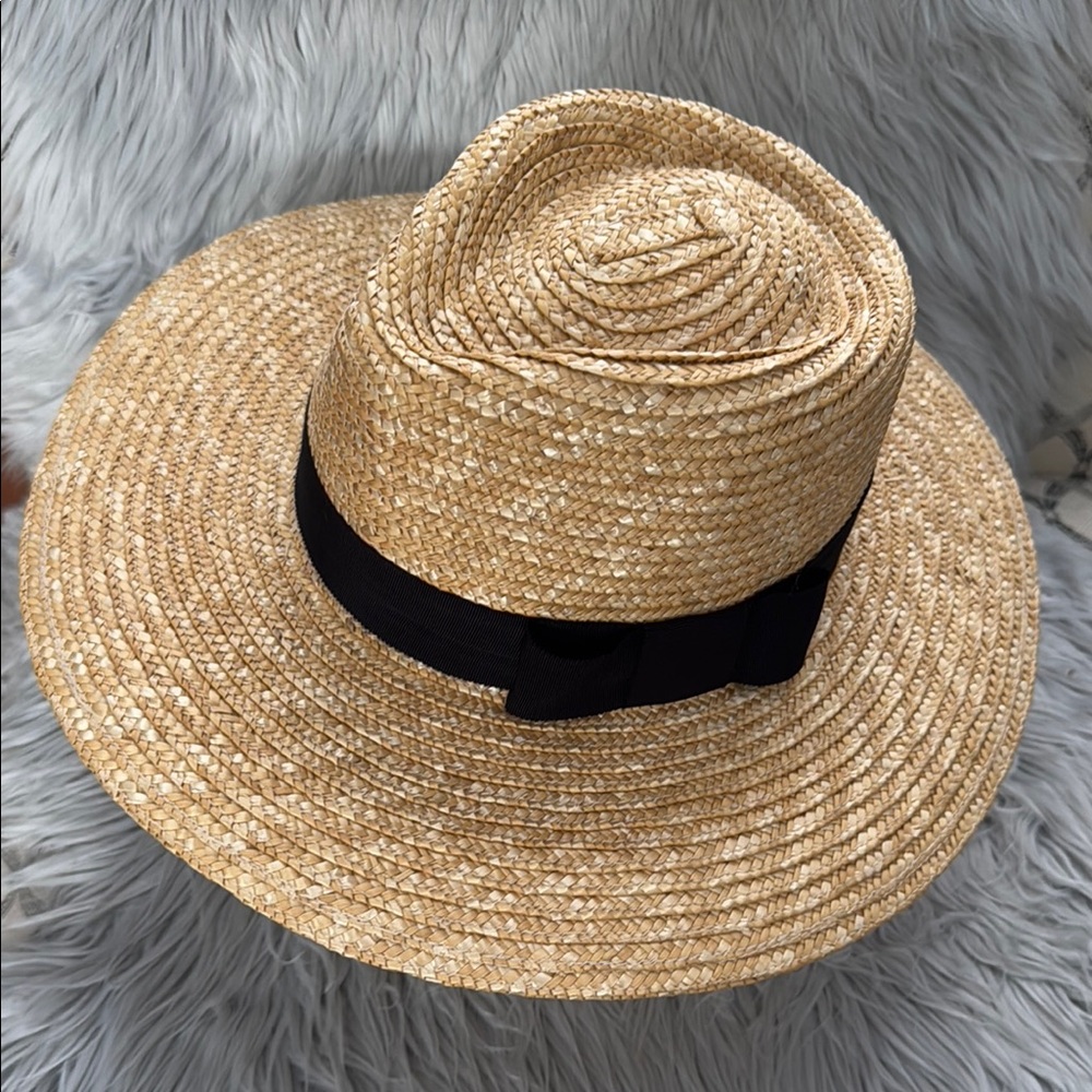 Brixton Tan and Black Fedora Hat